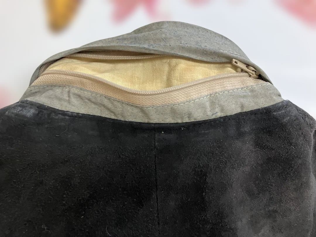 フランス CHEVIGNON スエード 黒 オーバーサイズジャケット XL 逸品