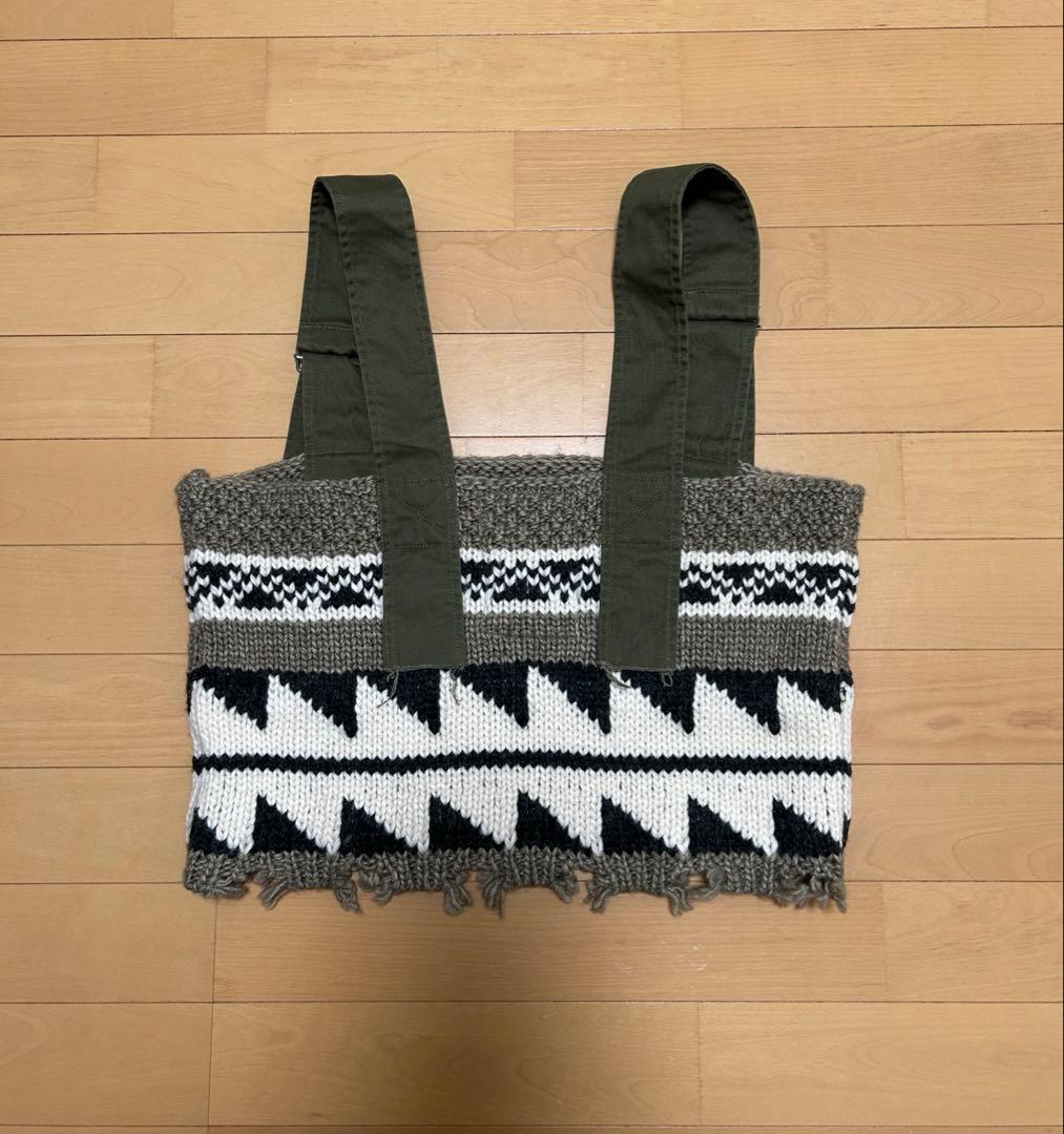 etsinta エシンタ リメイクカウチンクロップドベスト
