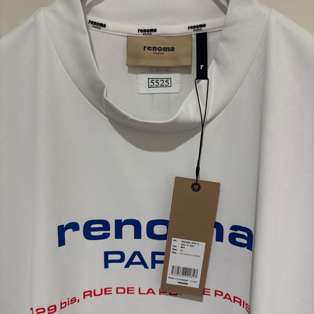 renoma GOLF 5525プリントロゴ モックネックXL