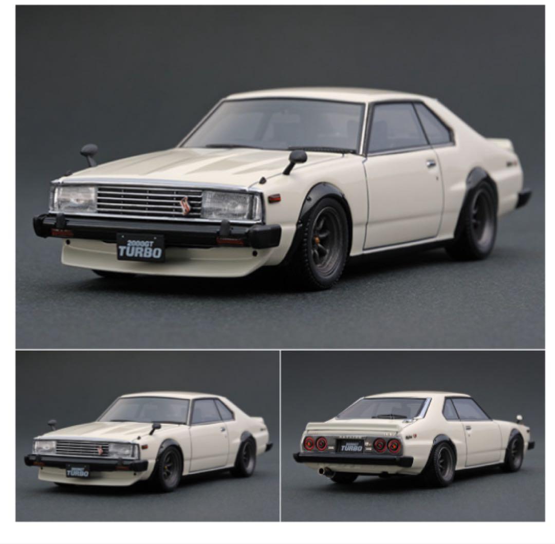 イグニッションモデル　1/43 スカイラインターボGT-ES C211 ホワイト