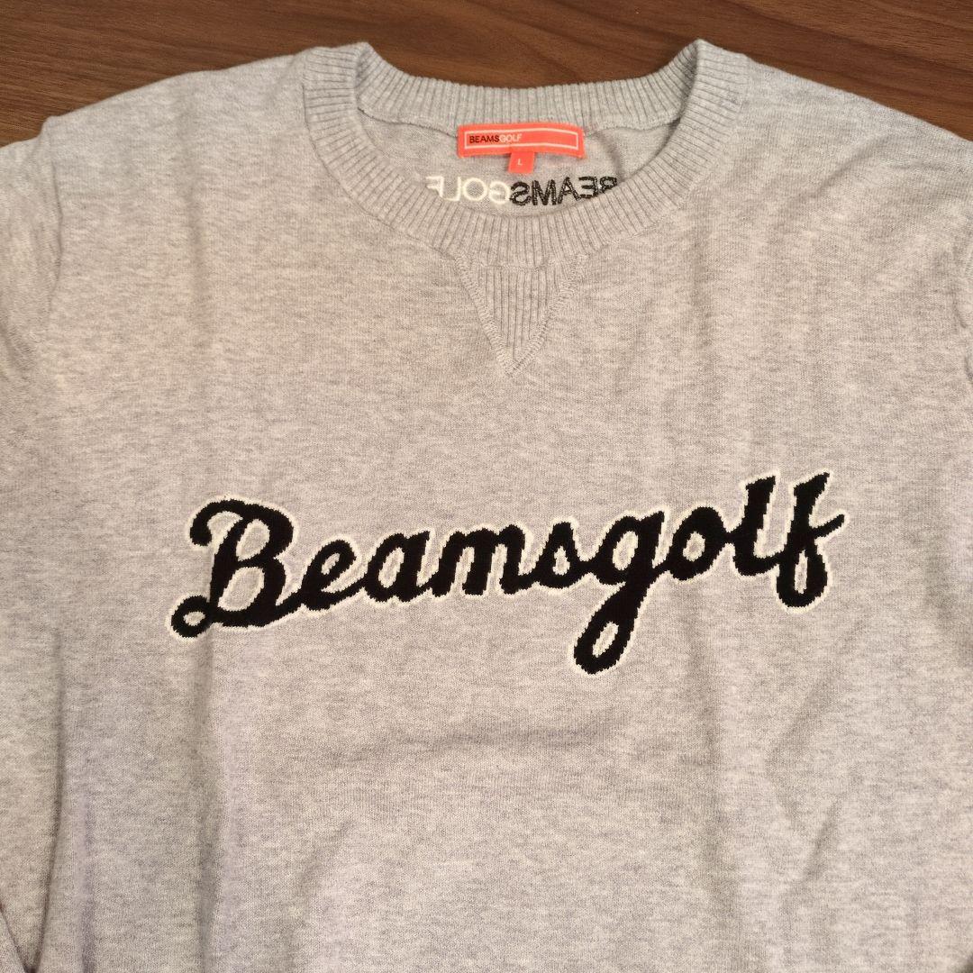 Beamsgolf ビームスゴルフ グレー クルーネックセーター L