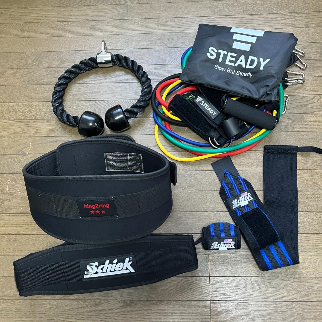 【まとめ売り】リフティングベルト リストラップ 他 (Schiek 筋トレ)