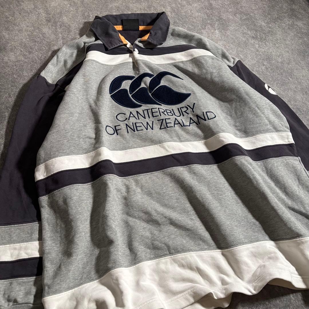 Canterbury シャツ 刺繍ロゴ 00s シティーボーイ グランジ 平成
