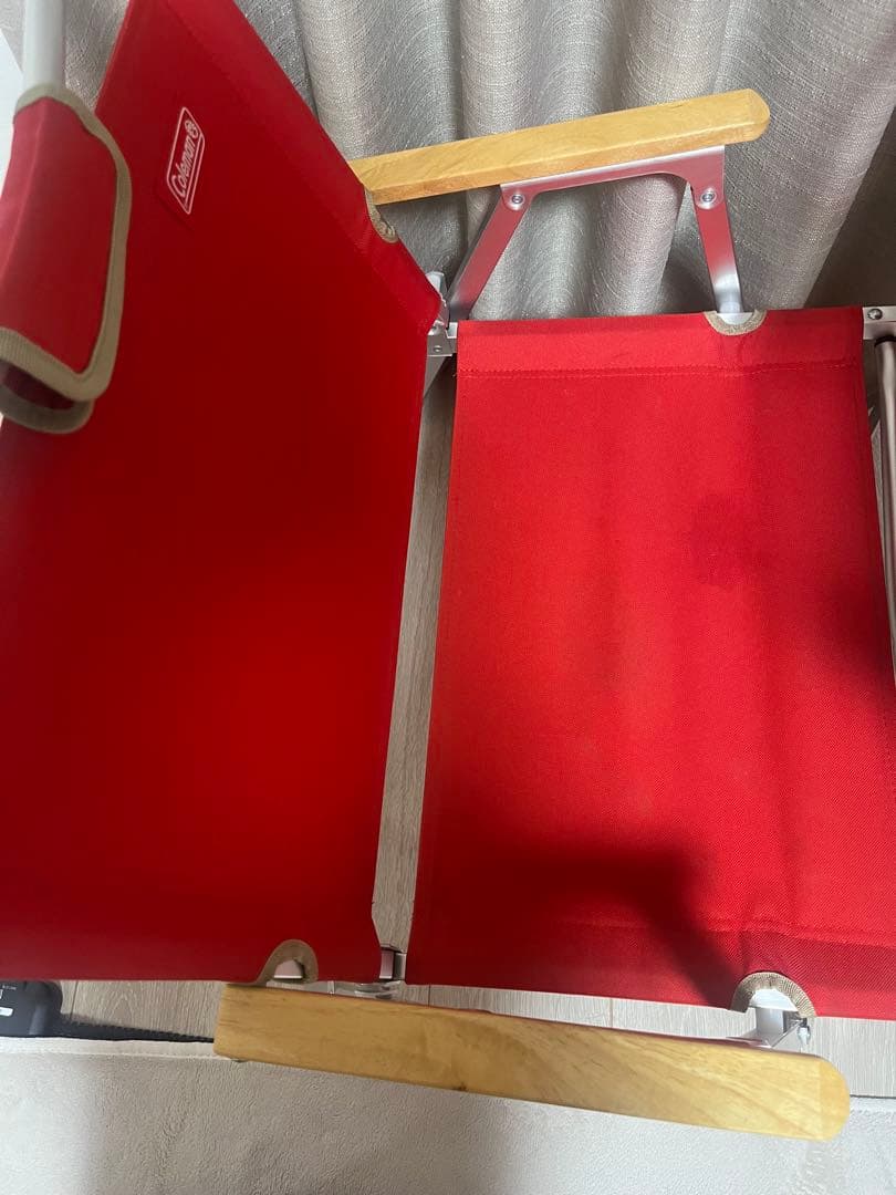Coleman コンパクトフォールディングチェア 赤 2脚セット