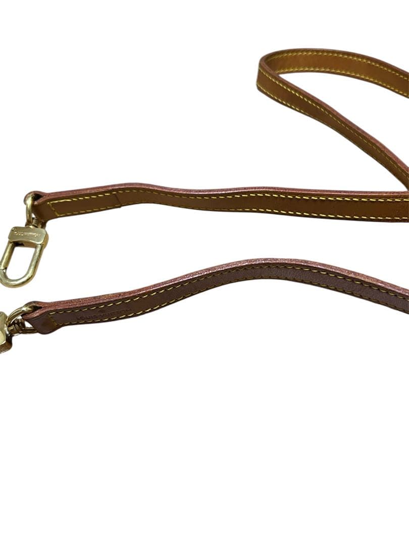 LOUIS VUITTON ショルダーストラップ　ヌメ側　ブラウン　切れ無し