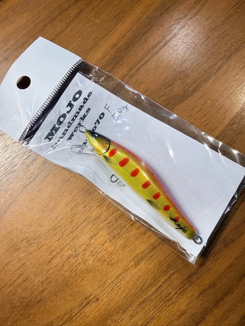 MOJOハンドメイドワークスバルサミノー新品レア品F705.0g ゴールド