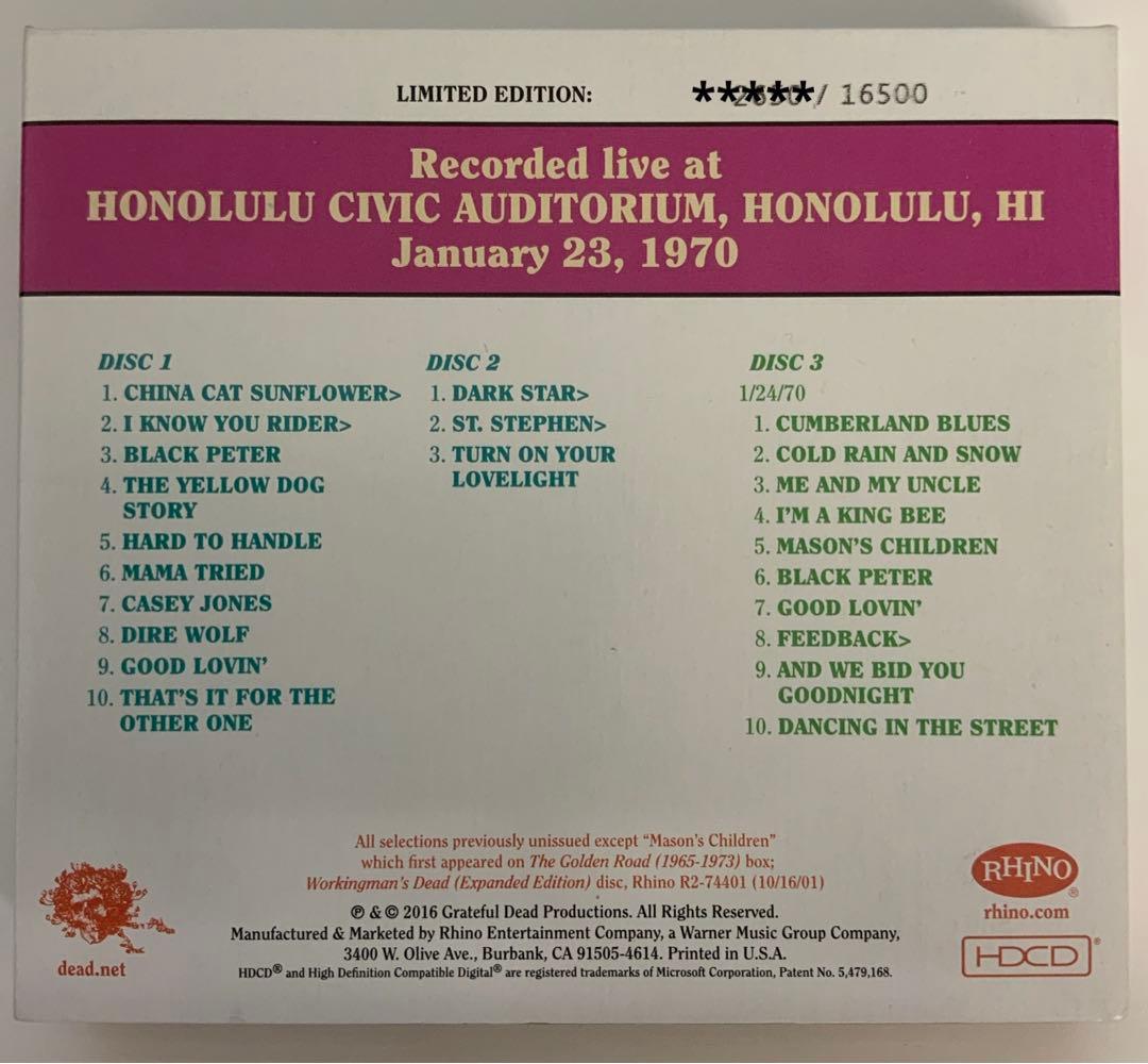 洋楽 Grateful Dead Dave's Picks Volume 19 3CD