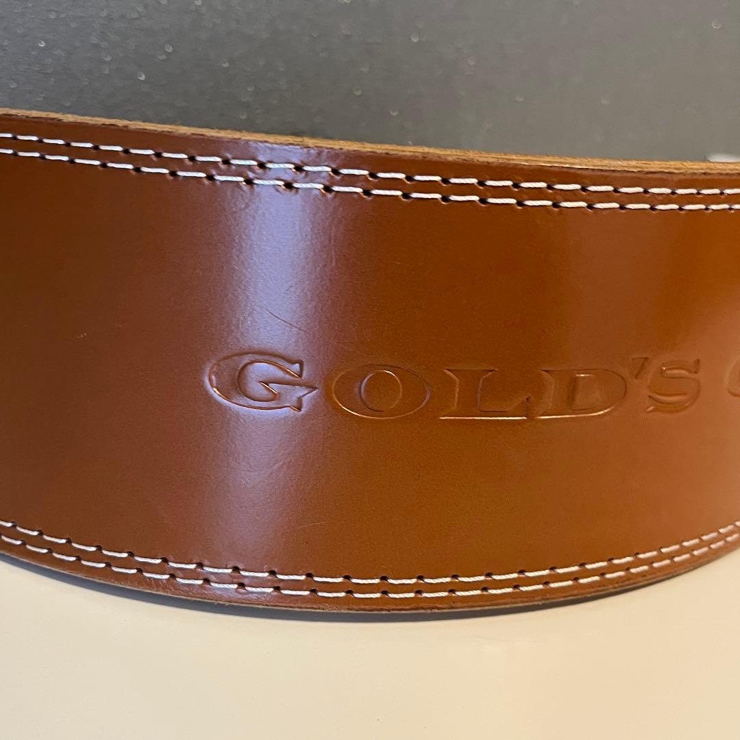 GOLD'S GYM トレーニング・パワーベルト XL ブラウン