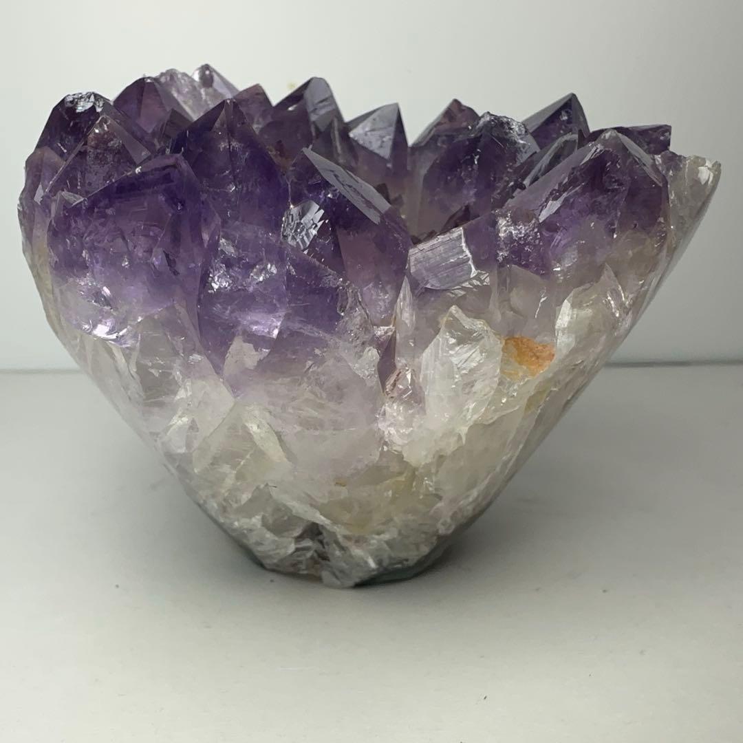 ✨フラワーアメジストクラスター 724g 紫水晶 原石 天然石 置物 ②