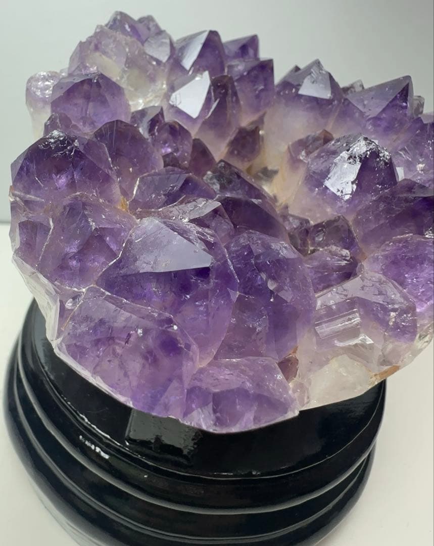 ✨フラワーアメジストクラスター 724g 紫水晶 原石 天然石 置物 ②