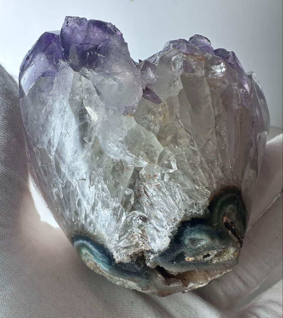 ✨フラワーアメジストクラスター 724g 紫水晶 原石 天然石 置物 ②