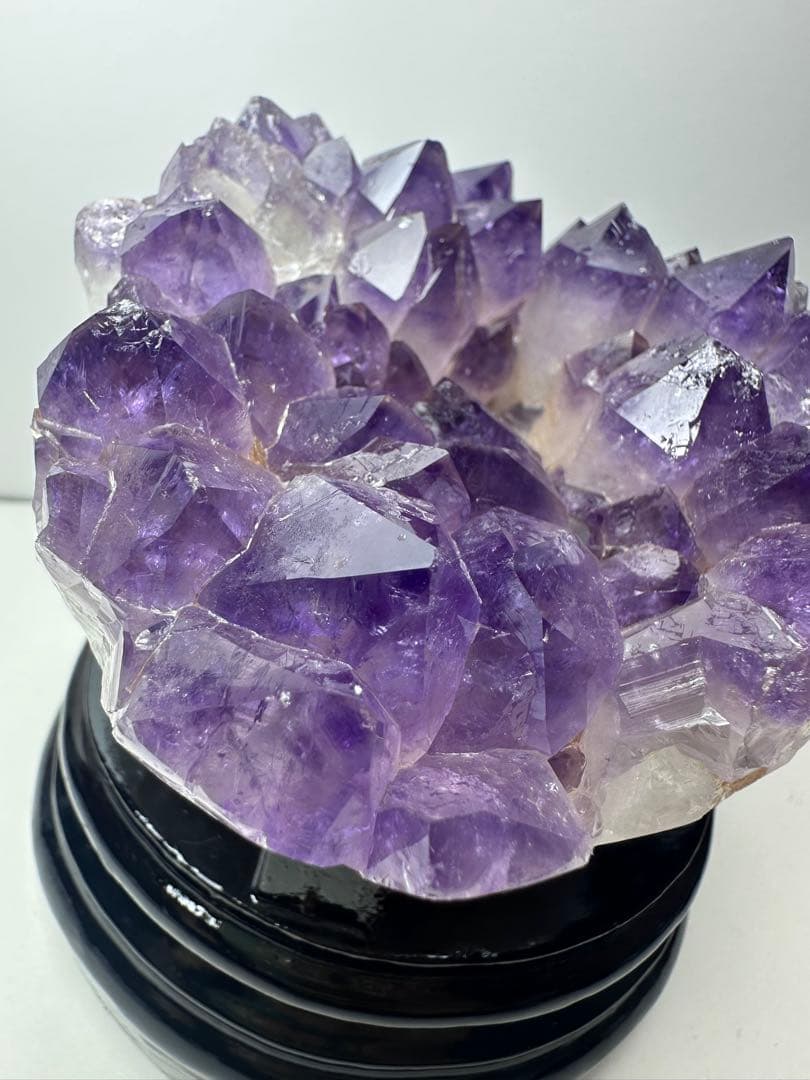 ✨フラワーアメジストクラスター 724g 紫水晶 原石 天然石 置物 ②