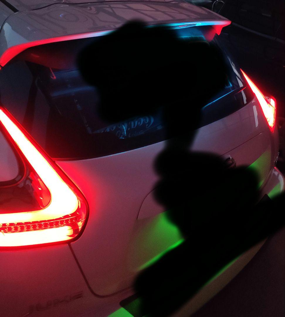 【最終値下げ】ジューク　クリスタルアイ　ファイバーテールランプ スモーク　左右