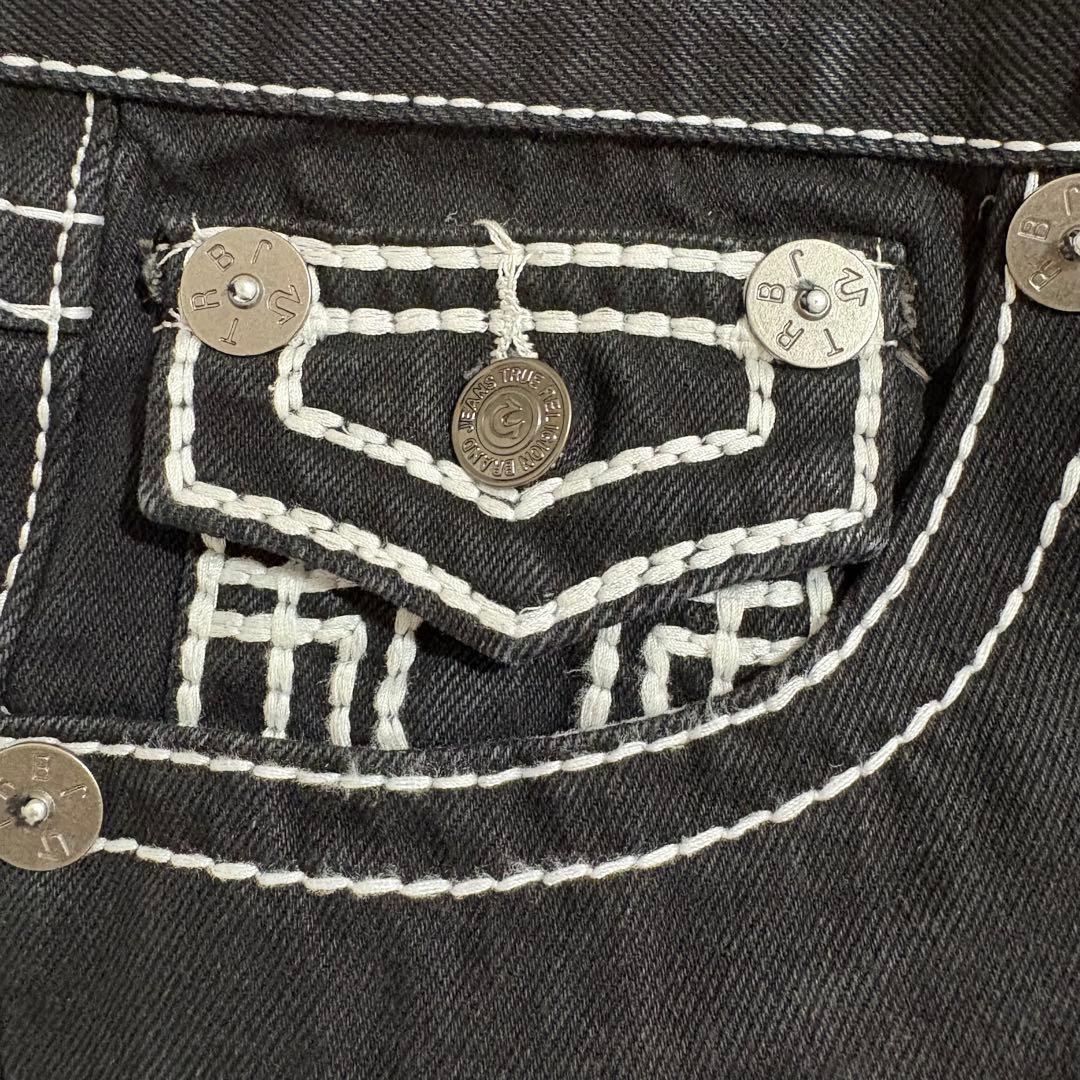 TRUE RELIGION Joey super T ブラックデニム　36