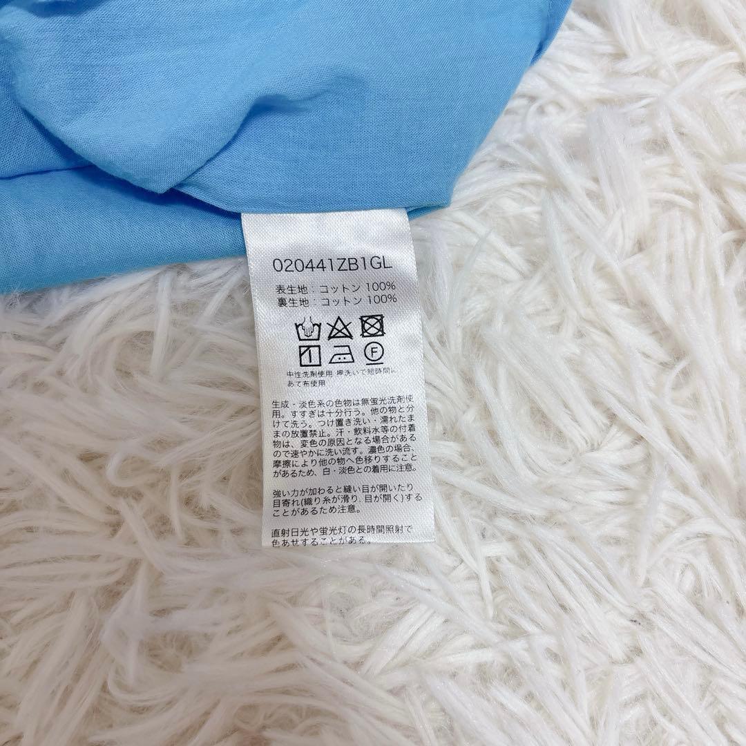 サラマリカ　フラワー　花柄　フリルドレス　ワンピース　ブルー　ゆったり