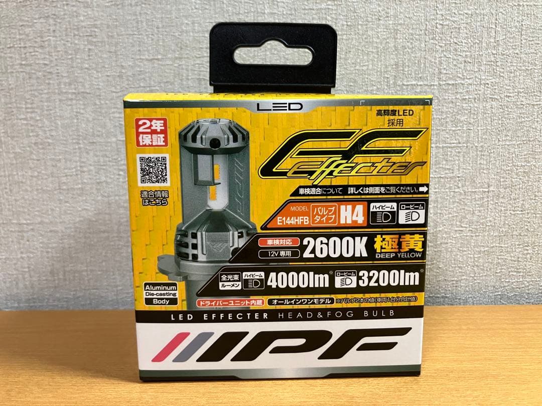IPF E144HFB LEDヘッド＆フォグ H4 2600K