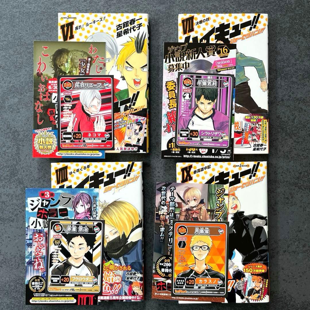 ✴︎初版帯付き✴︎ハイキュー！！ショーセツバン！！小説版 1巻~13巻 全巻 特典栞