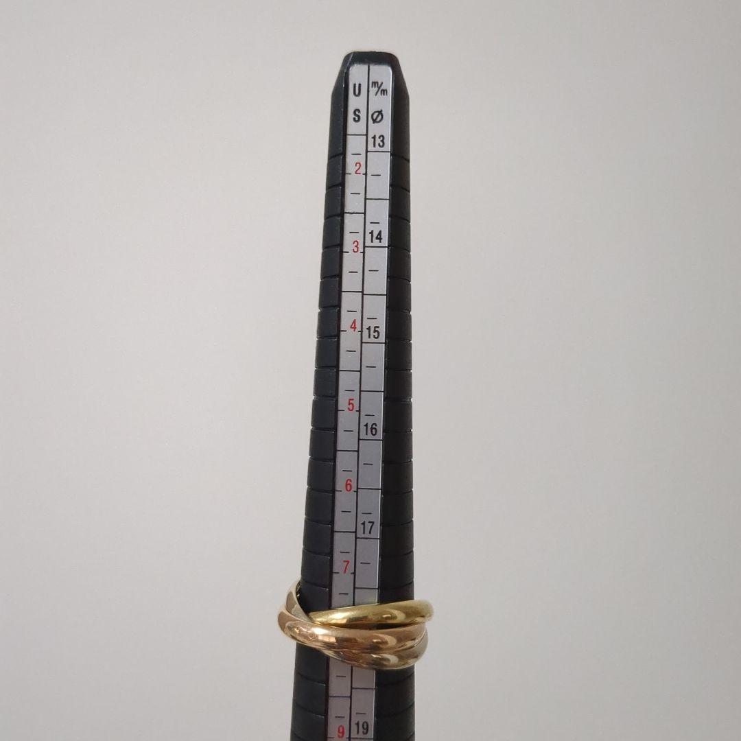 カルティエ　Cartier　K18　トリニティリング　16-17号