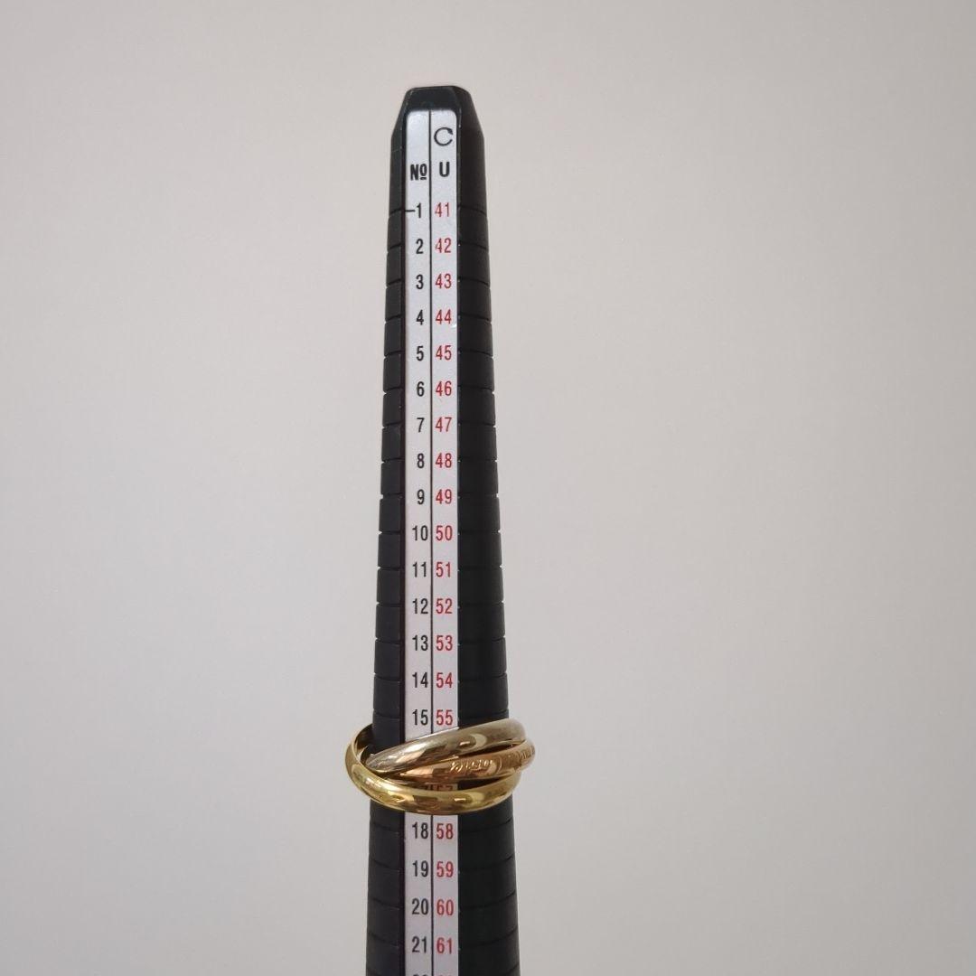 カルティエ　Cartier　K18　トリニティリング　16-17号