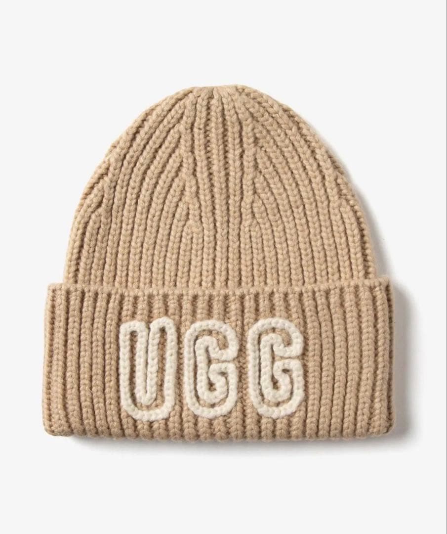 【UGG】ニット帽＆マフラーセット＊white pepper＊新品正規品