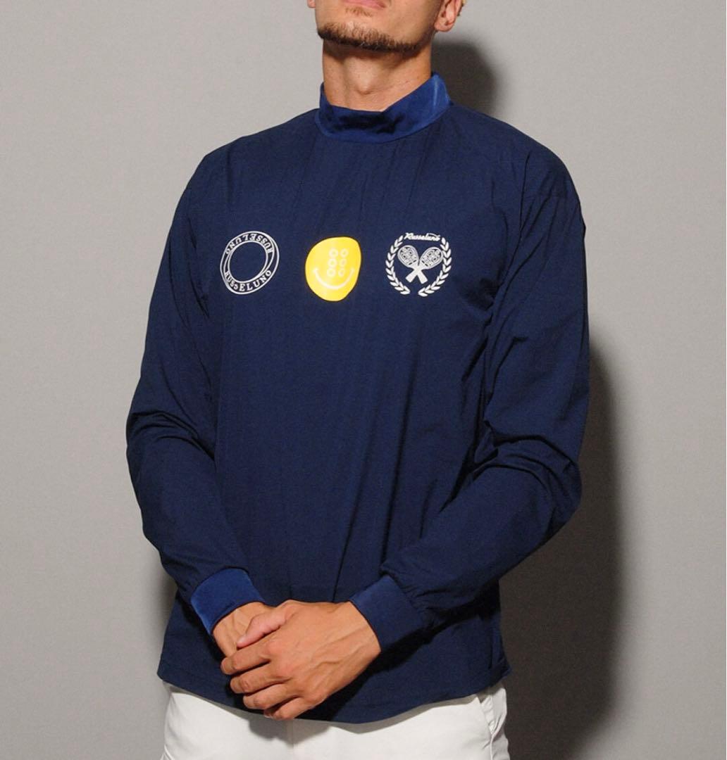新品 ラッセルノ ゴルフ ロングスリーブ シャウトアウト インナー ネイビー L