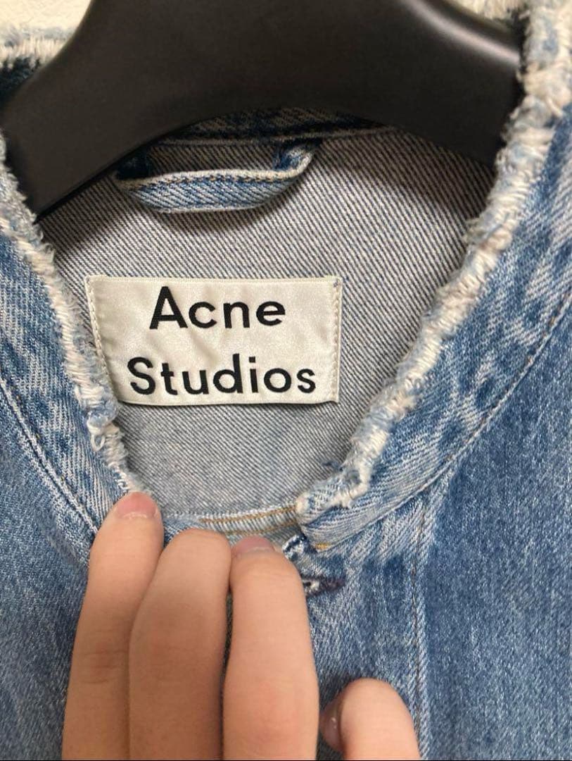 【Acne studious】BTSテテ着用　ノーカラーデニムジャケット