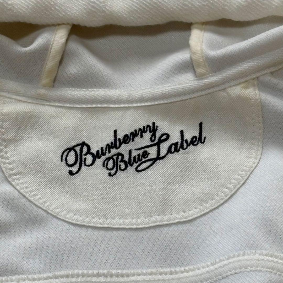 ⭐️BURBERRY LONDON⭐️BLUE LABELフルジップパーカー 白