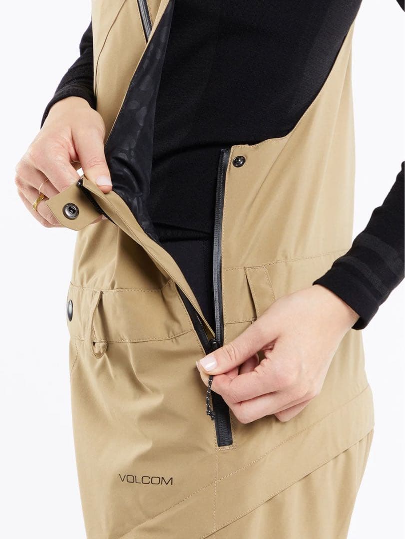 中古◇Volcom ElmStretch ゴアテックス ビブパンツ◇レディースM