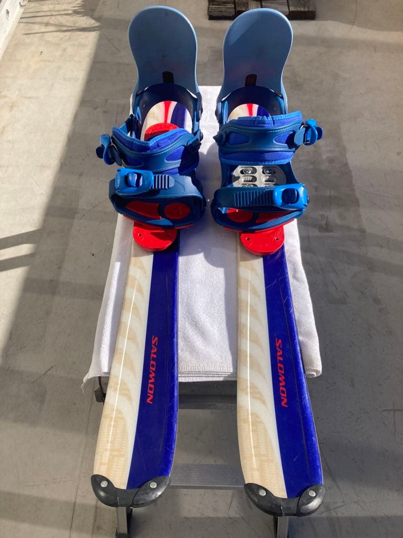 ショートスキー(ファン)スノーボードブーツ用SALOMON×SALOMON 青赤