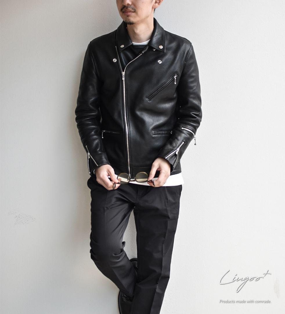 Liugoo本革 サイクロンダブルライダース オトコフクdx