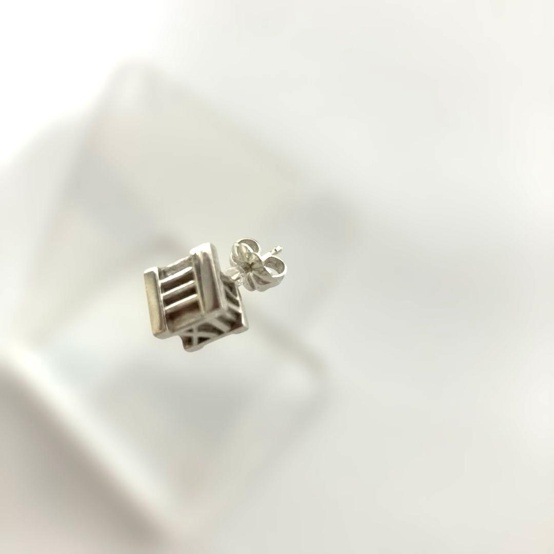 Tiffany ティファニー アトラス キューブ シルバー ピアス