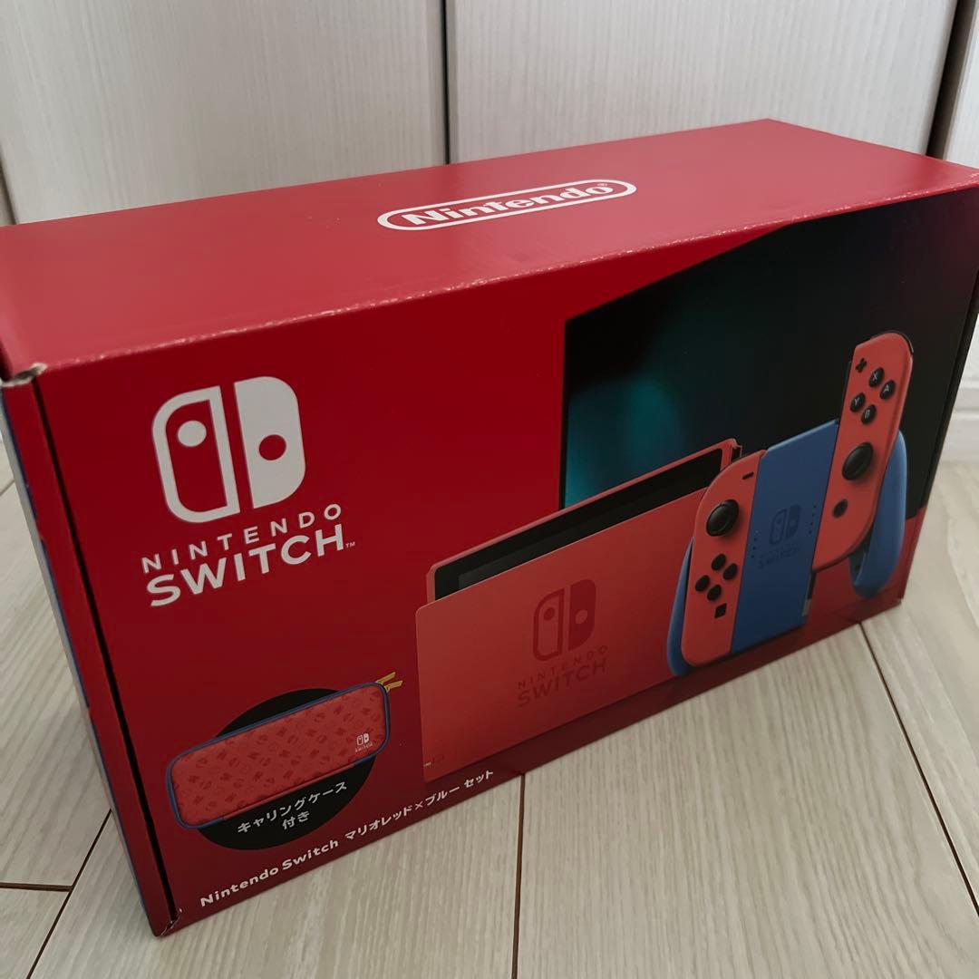 Nintendo Switch 本体 マリオレッド×ブルーセットSDカード付