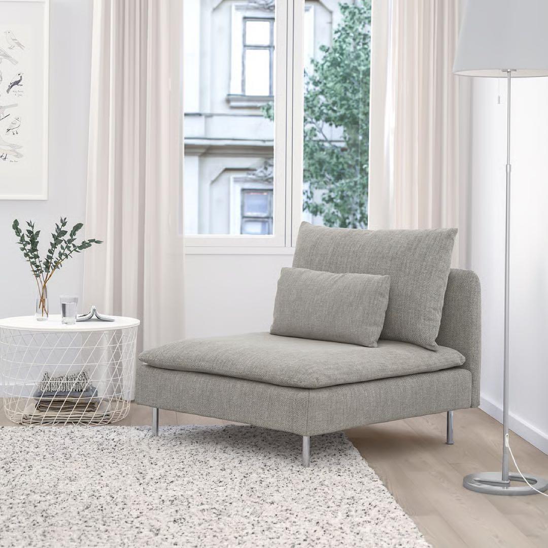 【極美品】IKEA ソーデルハムン　1人掛けソファセクション