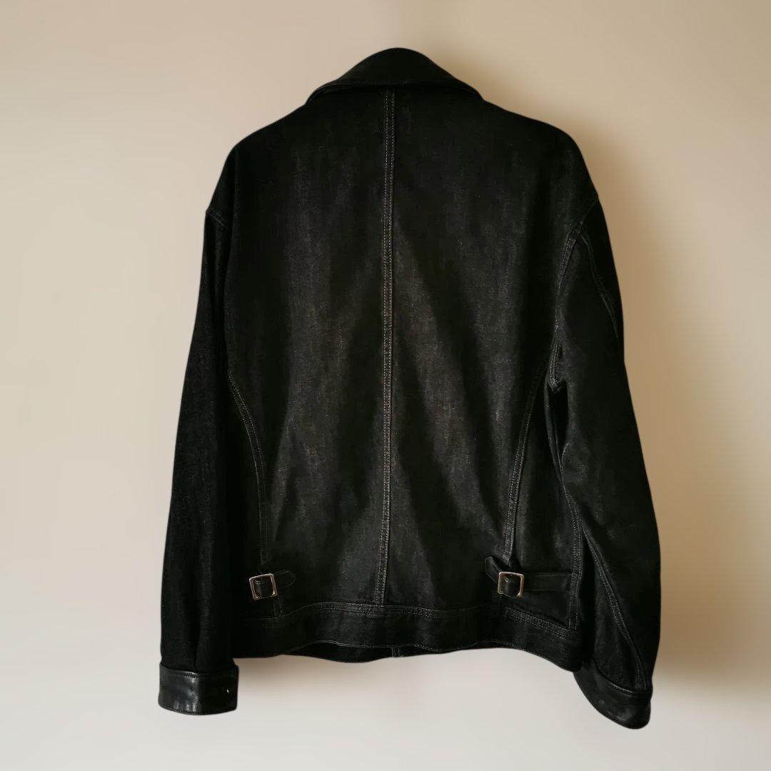 ジャケット・アウター SCHOTT BLACK DENIM TRACKER JACKET