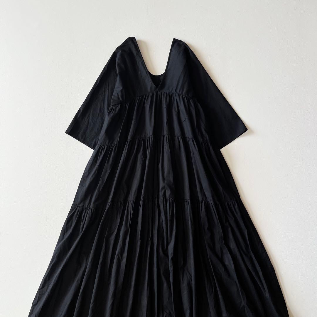 ▼24SS美品✨ プラージュ tiered ドレス ティアードVネックワンピース