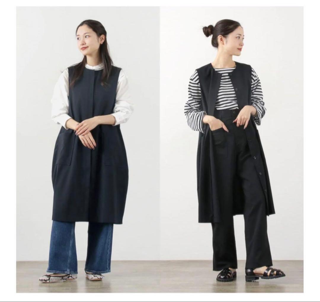 【美品】mizuiro ind ミズイロインド♩ コクーンジレ　ワンピース