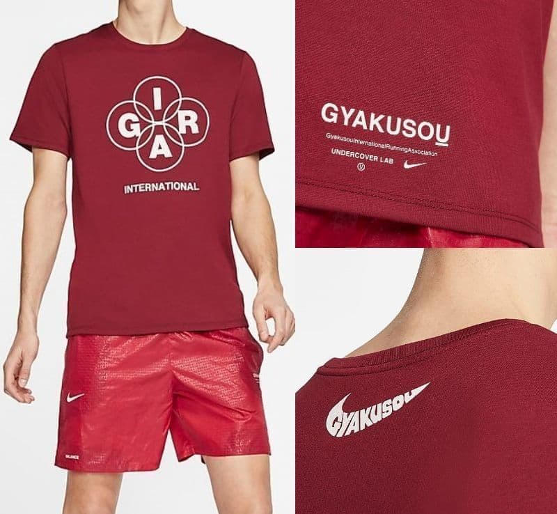 残少 Ｌ ナイキ GYAKUSOU ランニング Tシャツ ショーツ 上下セット