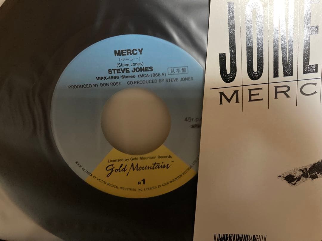 PROMO 日本盤7“STEVE JONES MERCY Sex Pistols