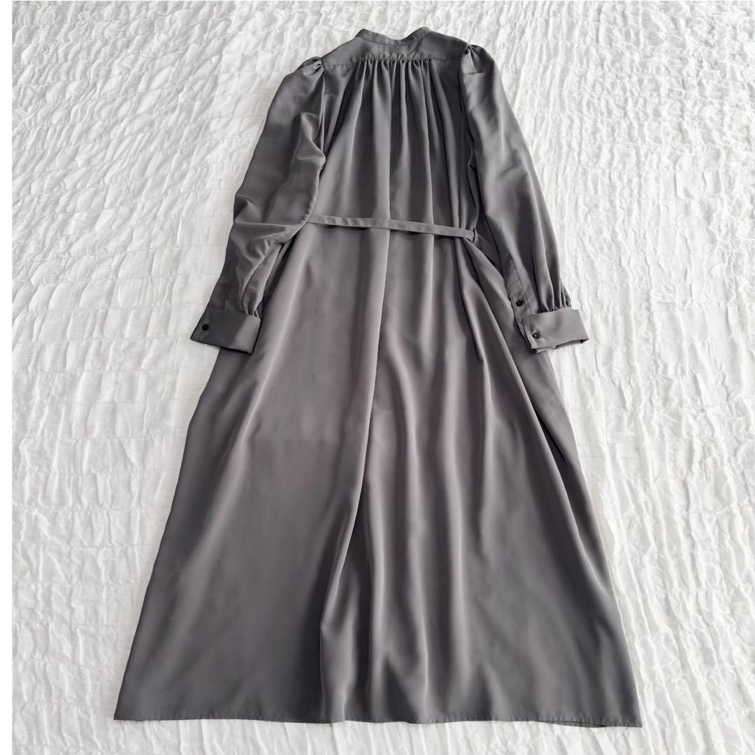 【1度着用のみ美品】 ハイク タフタドレス 23SS ロングシャツワンピース