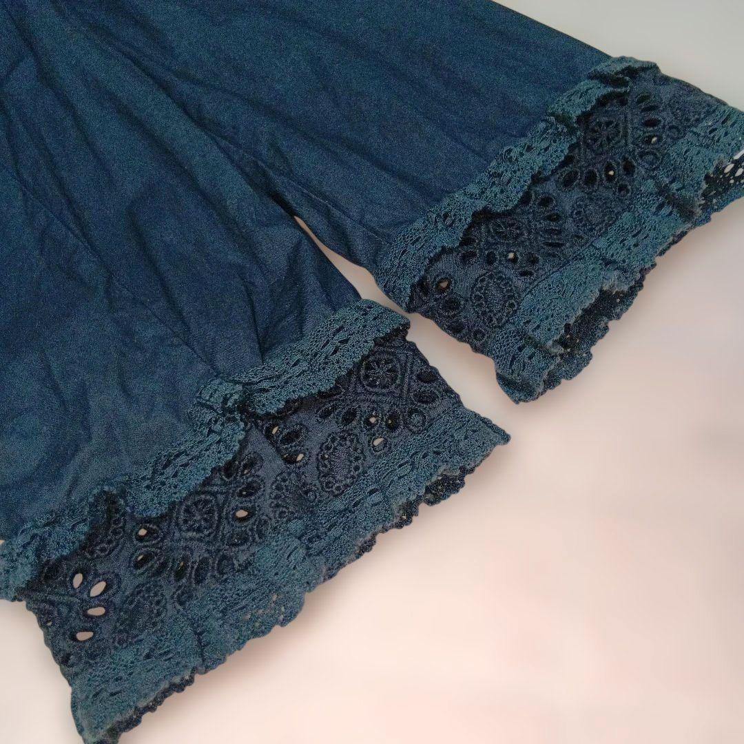 neQuittezpas　ヌキテパ　インド綿　レース　ロングシャツワンピース