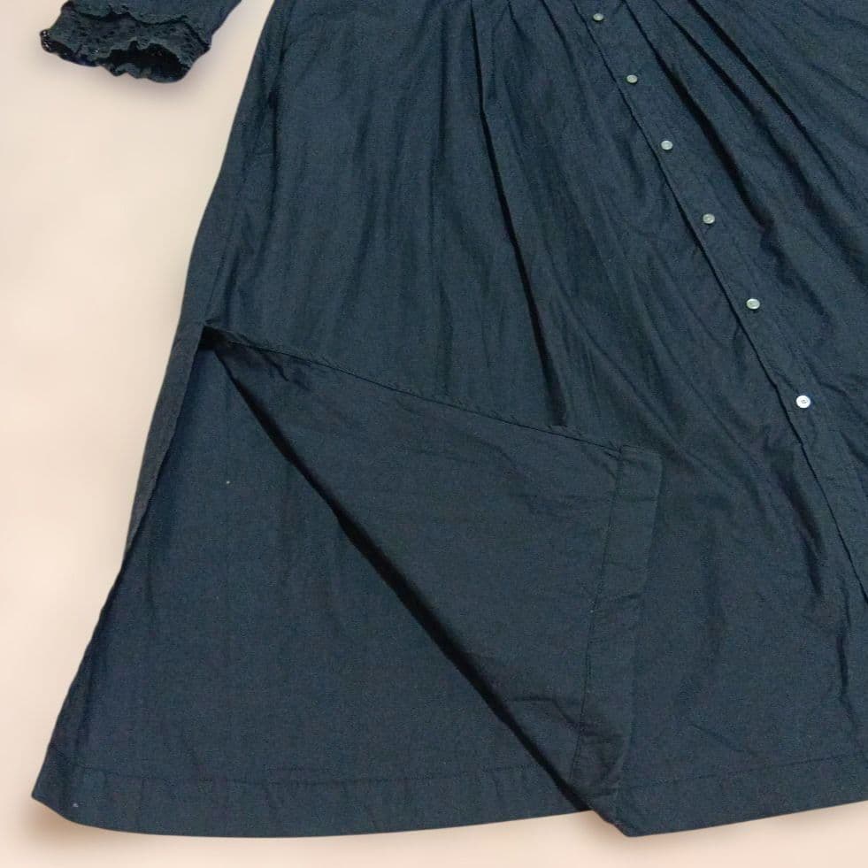 neQuittezpas　ヌキテパ　インド綿　レース　ロングシャツワンピース