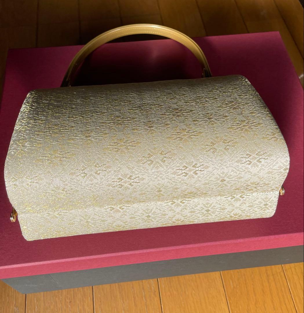 ゴールド 和装用バッグと草履セット