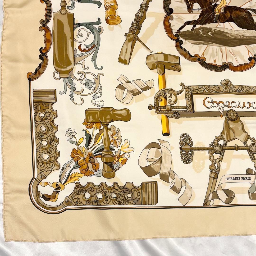 HERMES エルメス カレ90 COPEAUX 人気柄 美品