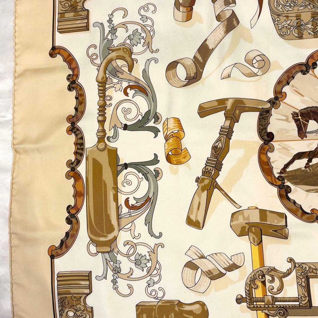 HERMES エルメス カレ90 COPEAUX 人気柄 美品