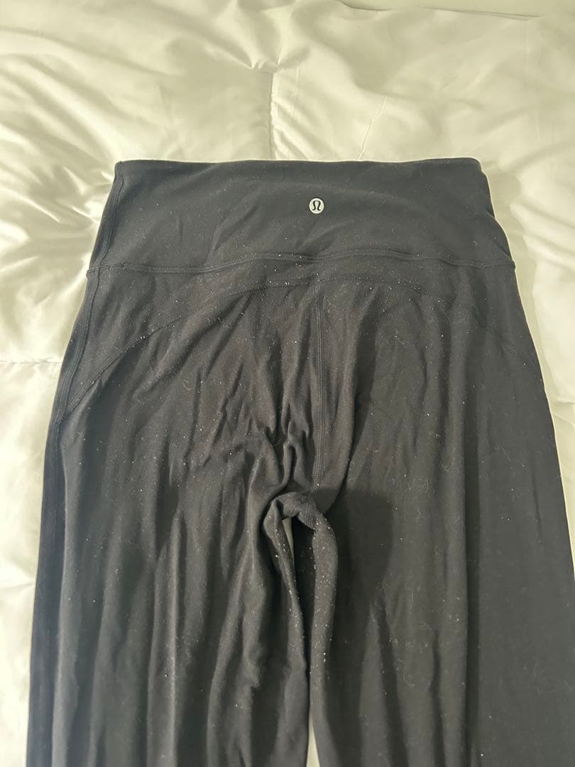 Lululemon ハイウエスト ブラック フレア　ヨガパンツ　サイズL