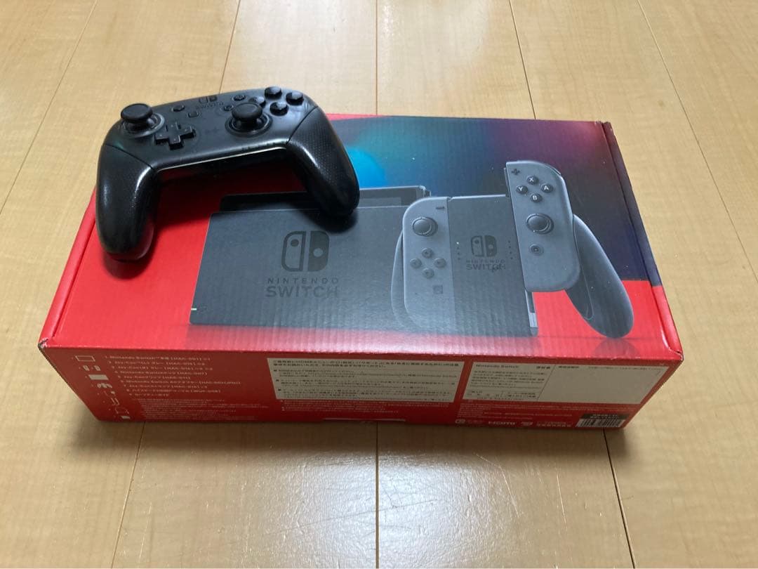 Nintendo switch グレーとプロコン