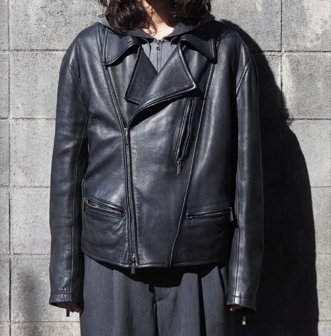 1990's \" DONNA KARAN \" riders jacket レザー
