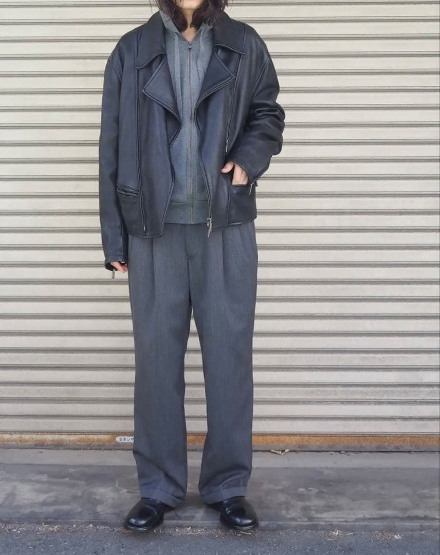 1990's \" DONNA KARAN \" riders jacket レザー