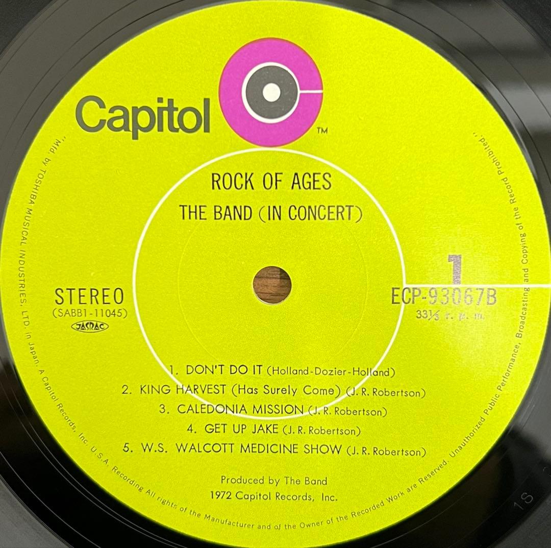 【2LP/帯付】Rock Of Ages The Band In Concert