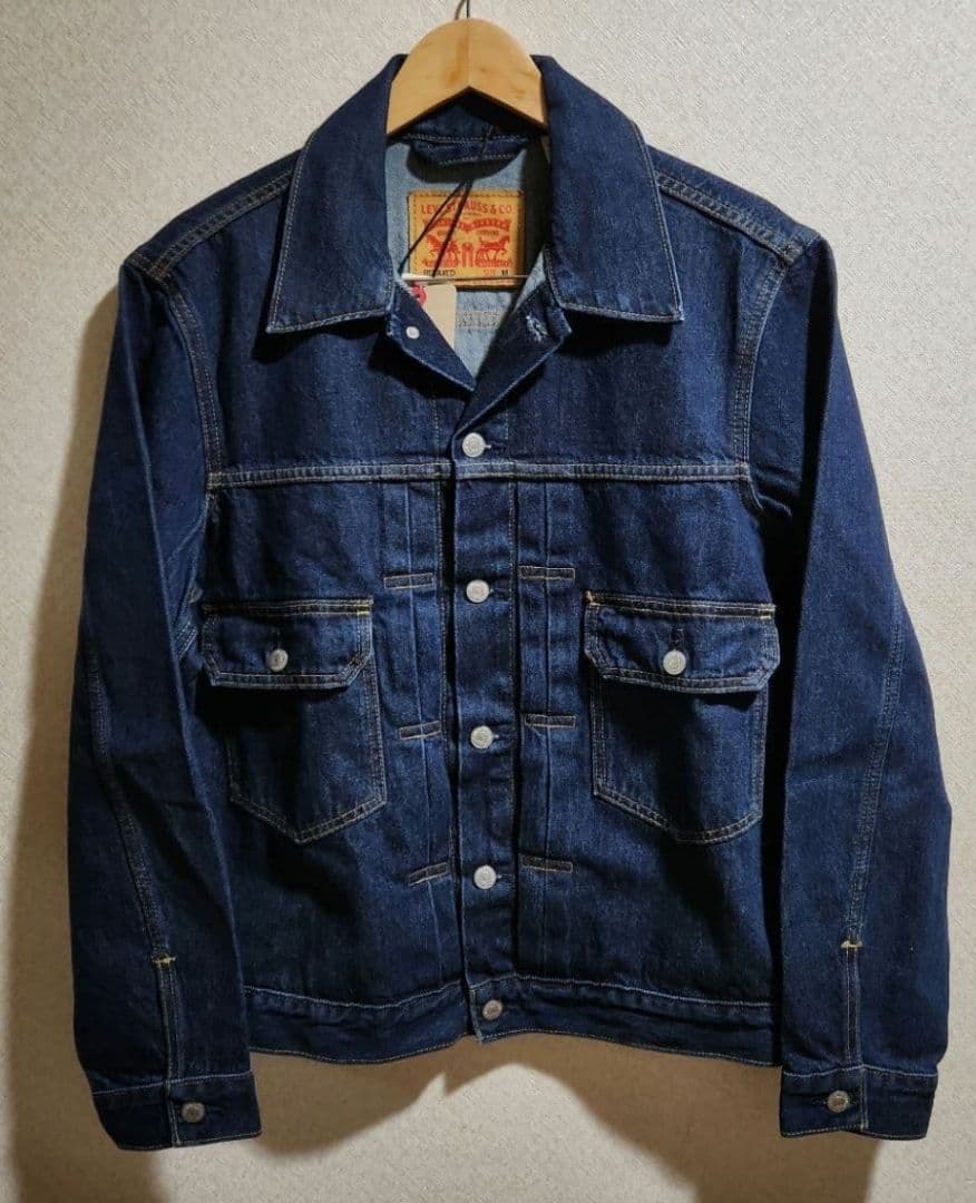 リーバイス 2ND トラッカーJKT L 501 セットアップ 濃紺 W34